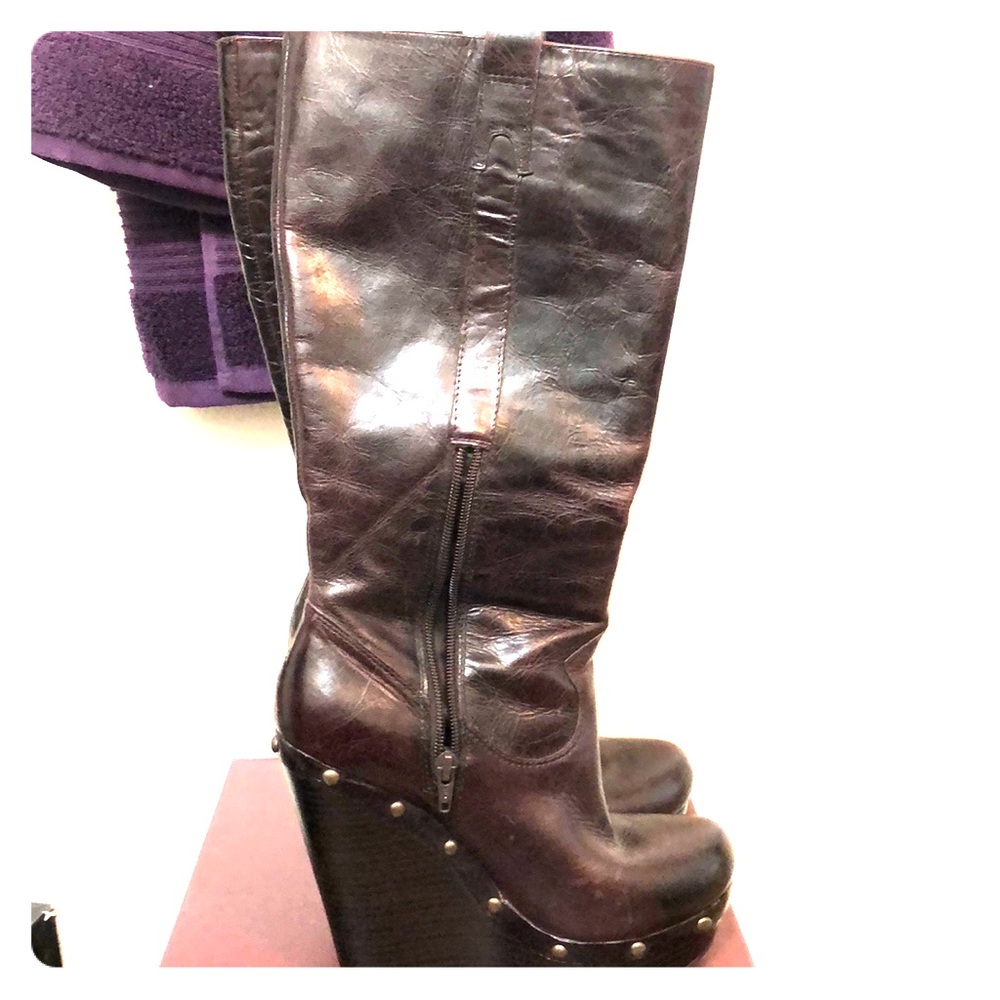 Brown wedge Jessica Simpson boots